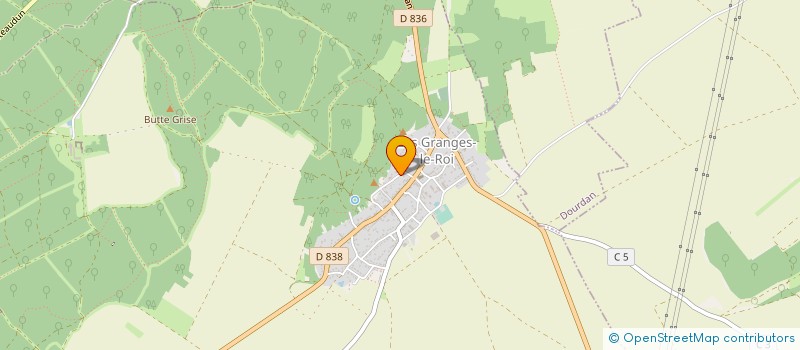 localisation de l'entreprise MADAME CATHERINE FENOUX à LES GRANGES-LE-ROI