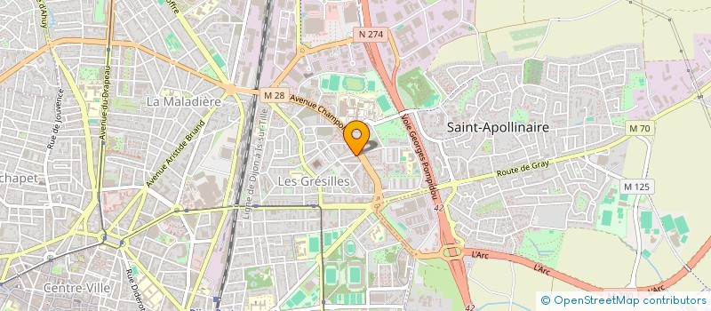 localisation de l'entreprise MADAME CATHERINE FERNANDE M LUYCKX à DIJON