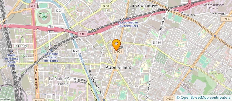 localisation de l'entreprise MADAME CATHERINE FERRUCCIO à AUBERVILLIERS