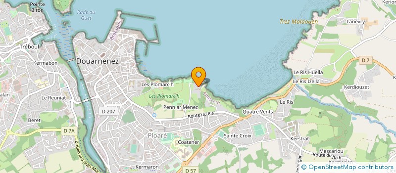 localisation de l'entreprise MADAME CATHERINE FEVRIER à DOUARNENEZ