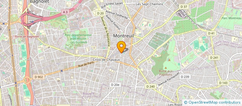 localisation de l'entreprise MADAME CATHERINE FISCHER à MONTREUIL