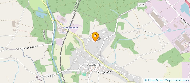 localisation de l'entreprise MADAME CATHERINE FLAMENT  MONTBARTIER