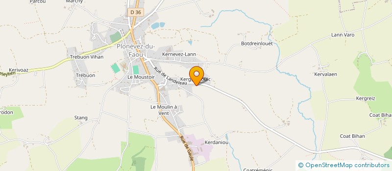 localisation de l'entreprise MADAME CATHERINE FLOCH  PLONEVEZ-DU-FAOU