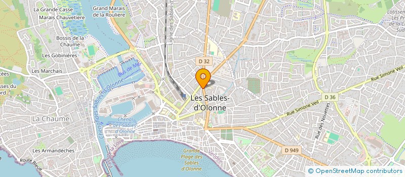 localisation de l'entreprise MADAME CATHERINE FONTENEAU à LES SABLES D'OLONNE