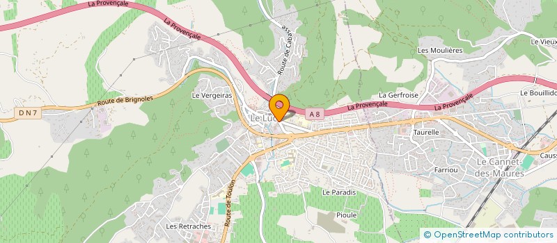 localisation de l'entreprise MADAME CATHERINE FORESTIER à LE LUC