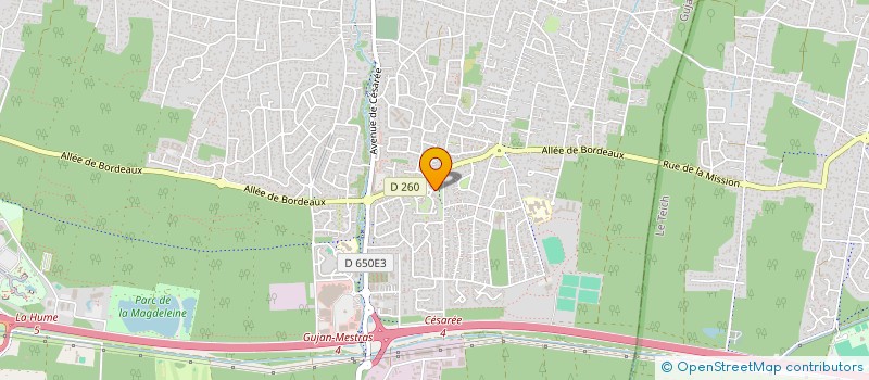 localisation de l'entreprise MADAME CATHERINE FORESTIER  GUJAN-MESTRAS