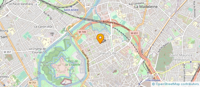 localisation de l'entreprise MADAME CATHERINE FORTIN à LILLE