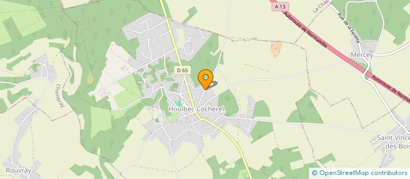 localisation de l'entreprise MADAME CATHERINE FORTIN à HOULBEC-COCHEREL