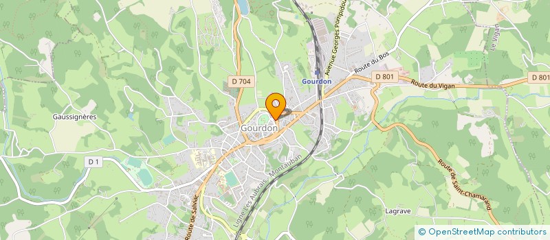 localisation de l'entreprise MADAME CATHERINE FOURCADE  GOURDON