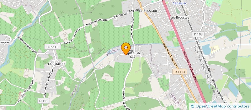 localisation de l'entreprise MADAME CATHERINE FOURGEAU  MARTILLAC