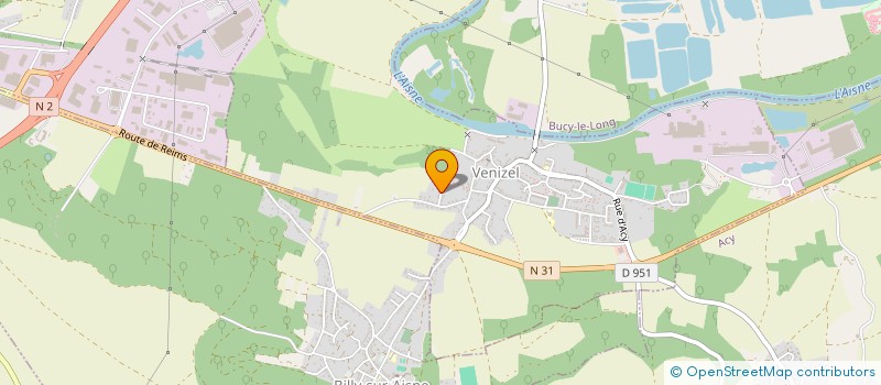 localisation de l'entreprise MADAME CATHERINE FOURNIER  VENIZEL