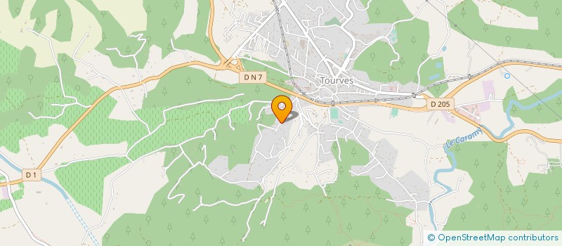 localisation de l'entreprise MADAME CATHERINE FOURNIER  TOURVES