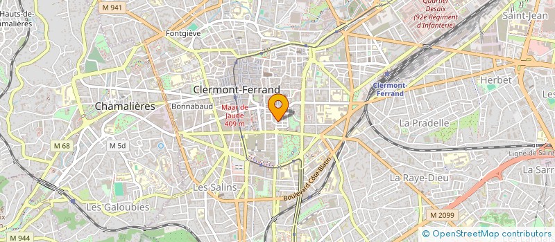 localisation de l'entreprise MADAME CATHERINE FRANCOISE BAUDOIN  CLERMONT-FERRAND