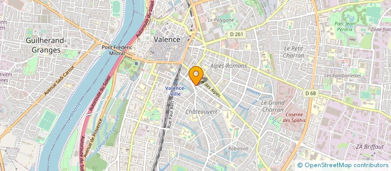 localisation de l'entreprise MADAME CATHERINE FREYDIER à VALENCE