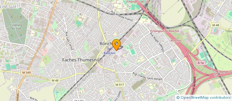 localisation de l'entreprise MADAME CATHERINE FRITSCH  RONCHIN