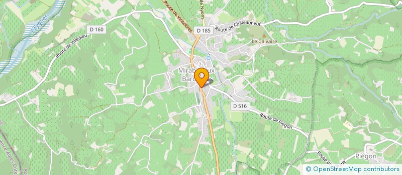 localisation de l'entreprise MADAME CATHERINE GABAYET  MIRABEL-AUX-BARONNIES