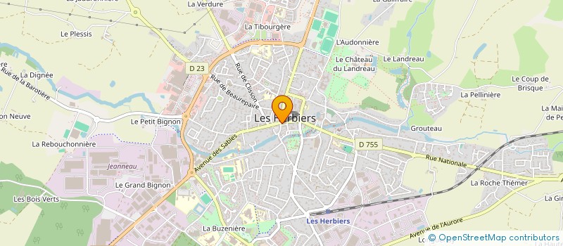 localisation de l'entreprise MADAME CATHERINE GABORIAU à LES HERBIERS
