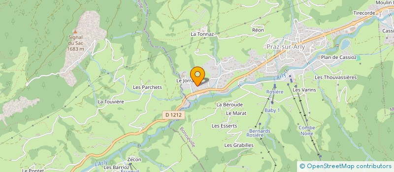 localisation de l'entreprise MADAME CATHERINE GAESSLER  PRAZ-SUR-ARLY