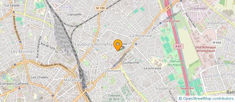 localisation de l'entreprise MADAME CATHERINE GAGET  TOULOUSE