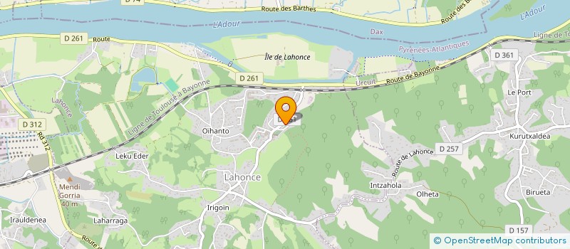 localisation de l'entreprise MADAME CATHERINE GAGNANT  LAHONCE