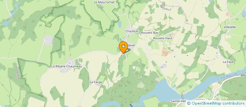 localisation de l'entreprise MADAME CATHERINE GAGNARD  BUJALEUF