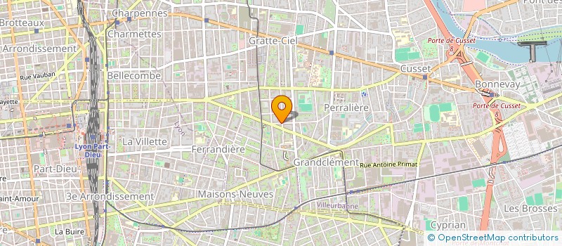 localisation de l'entreprise MADAME CATHERINE GAGNON à VILLEURBANNE