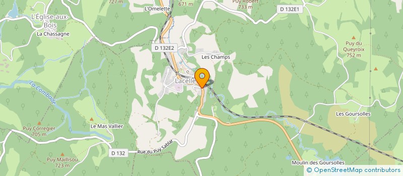 localisation de l'entreprise MADAME CATHERINE GAILLARD  LACELLE