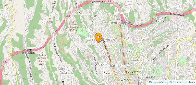 localisation de l'entreprise MADAME CATHERINE GAILLAT à NICE