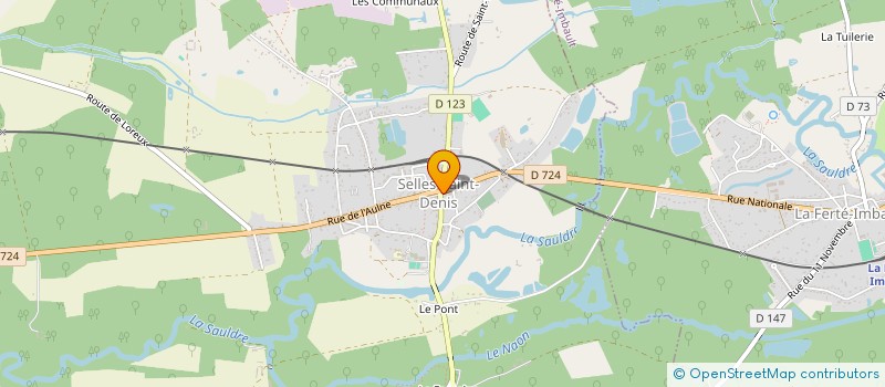 localisation de l'entreprise MADAME CATHERINE GAILLEZ  SELLES-SAINT-DENIS