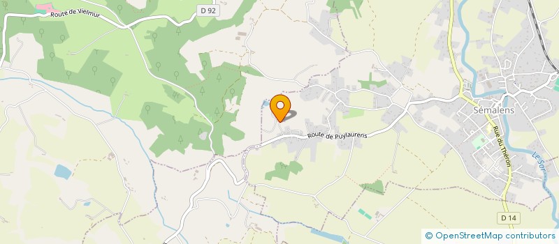 localisation de l'entreprise MADAME CATHERINE GALINIER  SEMALENS