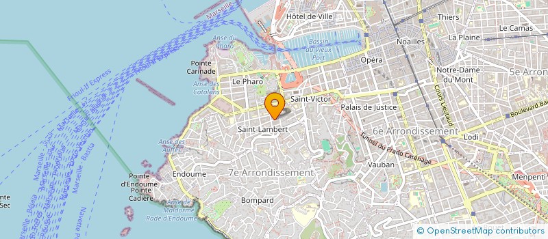 localisation de l'entreprise MADAME CATHERINE GALLAND à MARSEILLE