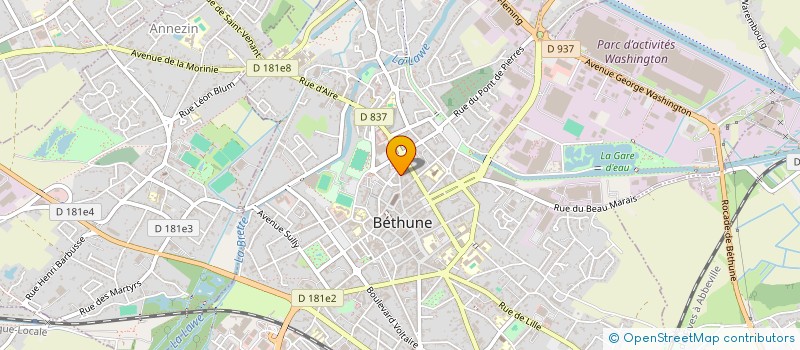localisation de l'entreprise MADAME CATHERINE GALLET à BETHUNE