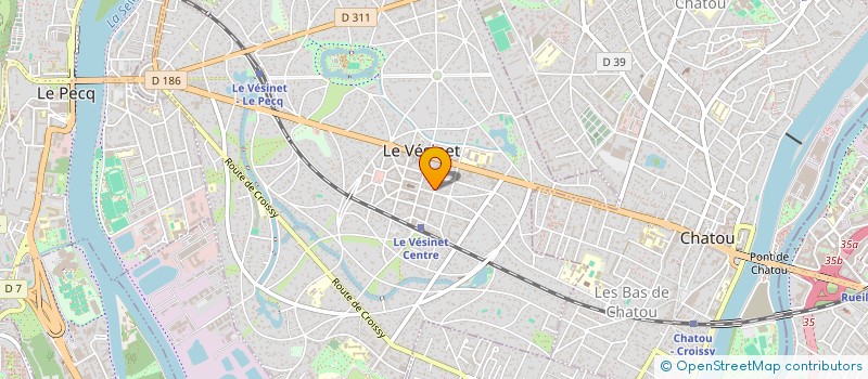 localisation de l'entreprise MADAME CATHERINE GALVEZ  LE VESINET