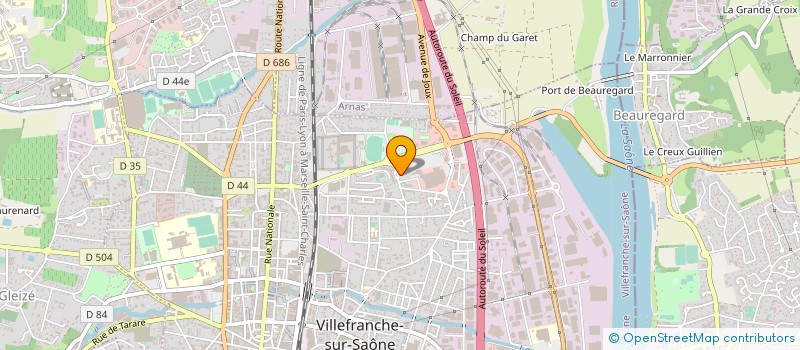 localisation de l'entreprise MADAME CATHERINE GALY  VILLEFRANCHE-SUR-SAONE