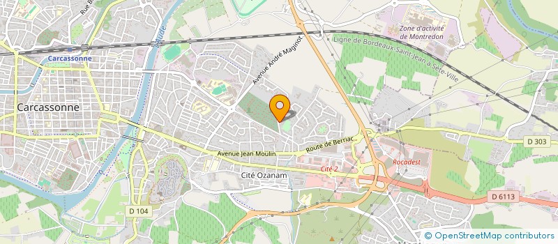 localisation de l'entreprise MADAME CATHERINE GAMEN  CARCASSONNE