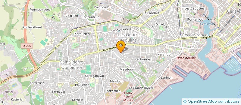 localisation de l'entreprise MADAME CATHERINE GAONACH à BREST