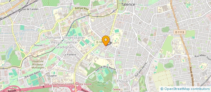 localisation de l'entreprise MADAME CATHERINE GARCIA  TALENCE