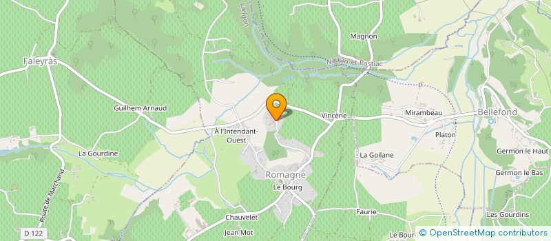 localisation de l'entreprise MADAME CATHERINE GARDET  ROMAGNE