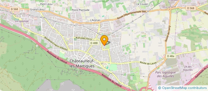 localisation de l'entreprise MADAME CATHERINE GARNELLI  CHATEAUNEUF-LES-MARTIGUES