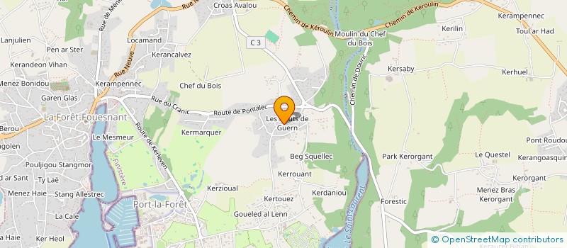 localisation de l'entreprise MADAME CATHERINE GARREC  LA FORET-FOUESNANT