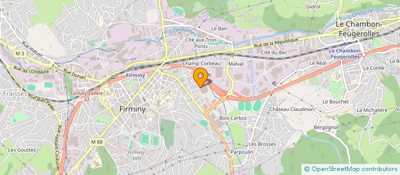 localisation de l'entreprise MADAME CATHERINE GAUCHER  FIRMINY