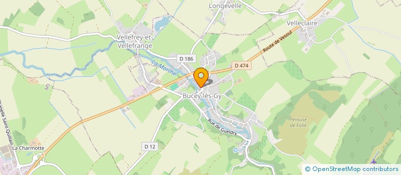 localisation de l'entreprise MADAME CATHERINE GAUTHIER à BUCEY-LES-GY