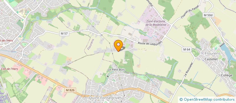 localisation de l'entreprise MADAME CATHERINE GAZAGNES  QUINT-FONSEGRIVES