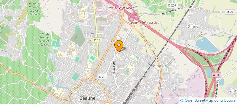 localisation de l'entreprise MADAME CATHERINE GELY à BEAUNE