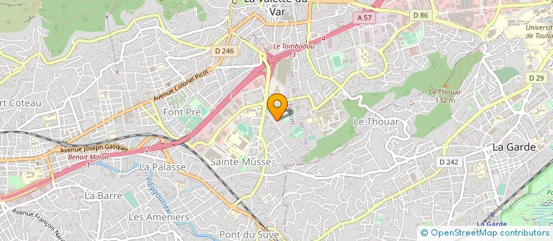 localisation de l'entreprise MADAME CATHERINE GEOFFROY à TOULON