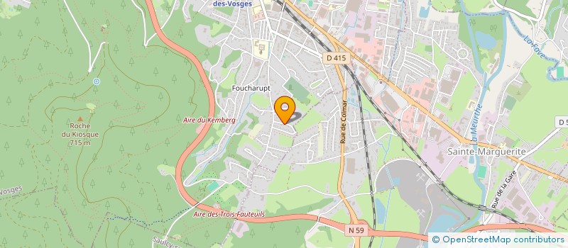 localisation de l'entreprise MADAME CATHERINE GEORGES  SAINT-DIE-DES-VOSGES