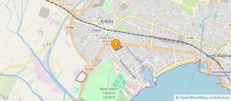 localisation de l'entreprise MADAME CATHERINE GEORGETTE HOFFMANN à FREJUS