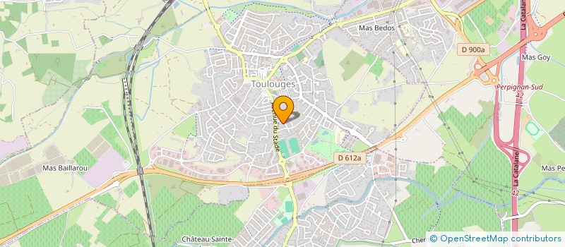 localisation de l'entreprise MADAME CATHERINE GERMA  TOULOUGES