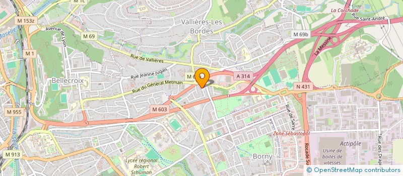 localisation de l'entreprise MADAME CATHERINE GERVAISE  METZ