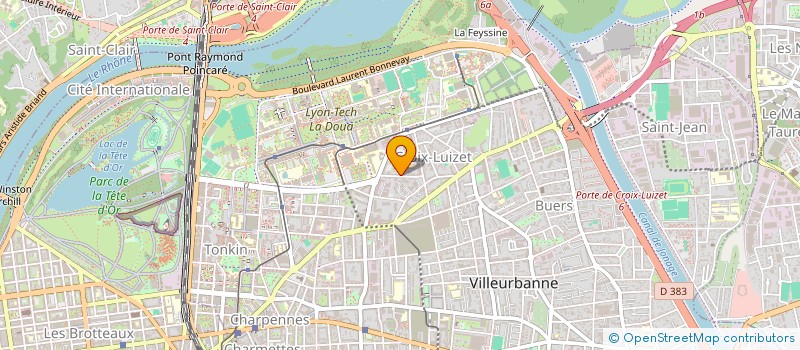 localisation de l'entreprise MADAME CATHERINE GHELELOVITCH  VILLEURBANNE